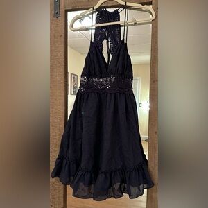 Navy Boho Summer Dress